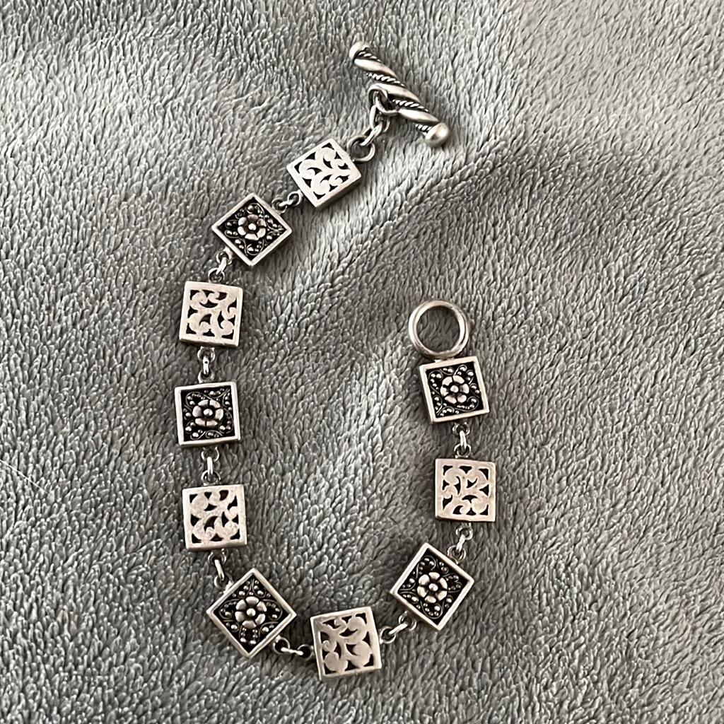 Lois Hill Charm Style Bracelet Sterling Silver Delicate Design